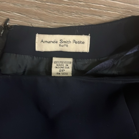 Amanda Smith Navy Blue Pencil Skirt - Picture 3 of 3